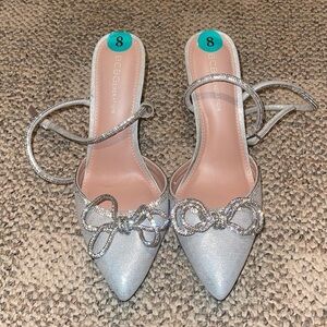BCBGeneration Sequin Bow Heels